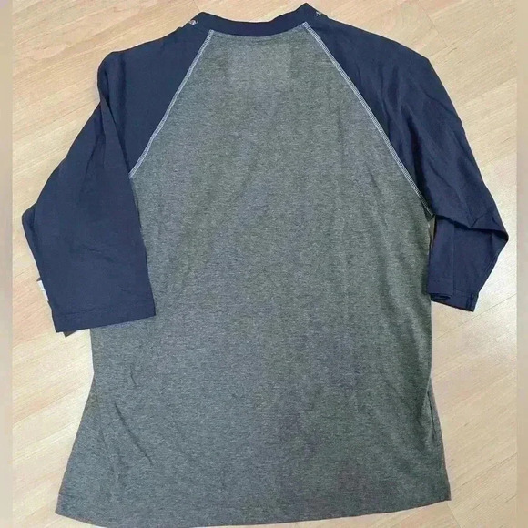 Stitches Men’s MLB Boston Red Sox Raglan T- Shirt Large Grey/Navy - Picture 4 of 9